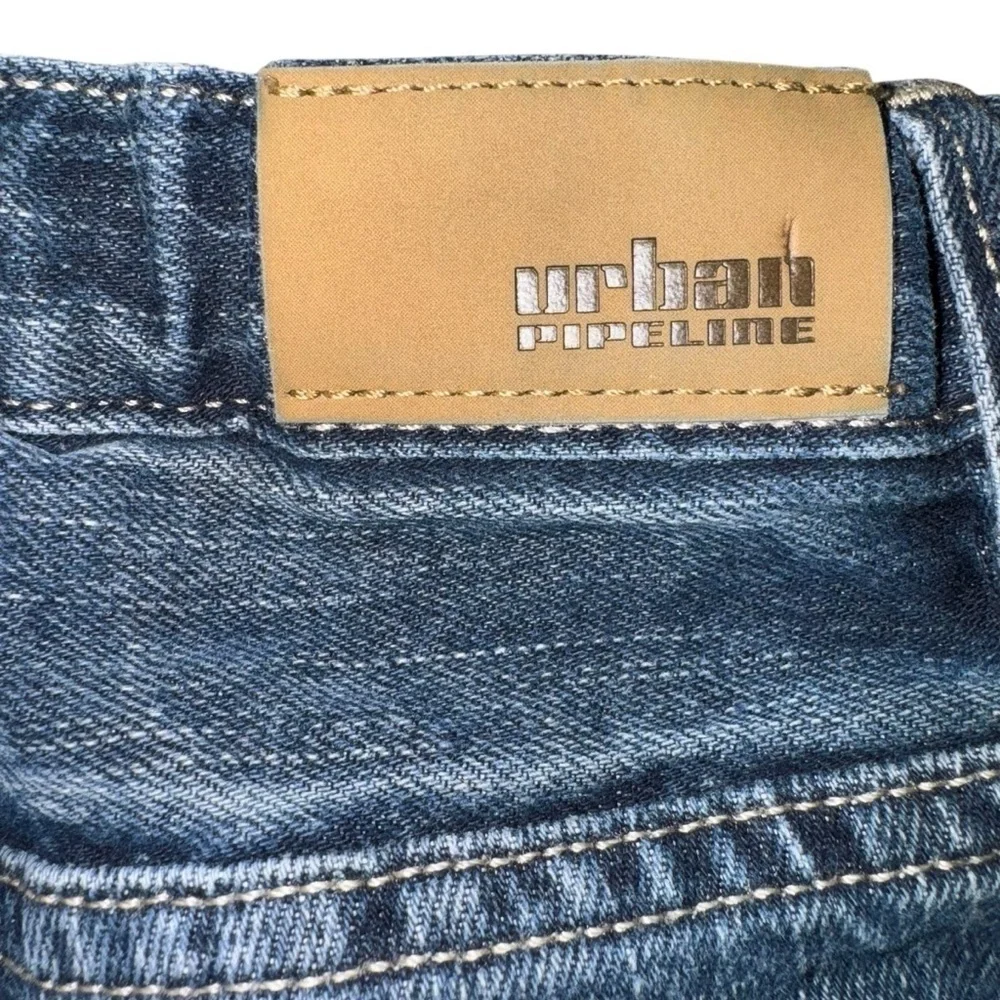 Urban Pipeline Boys Relaxed Straight Jeans Medium Wash Denim Size 8 Husky